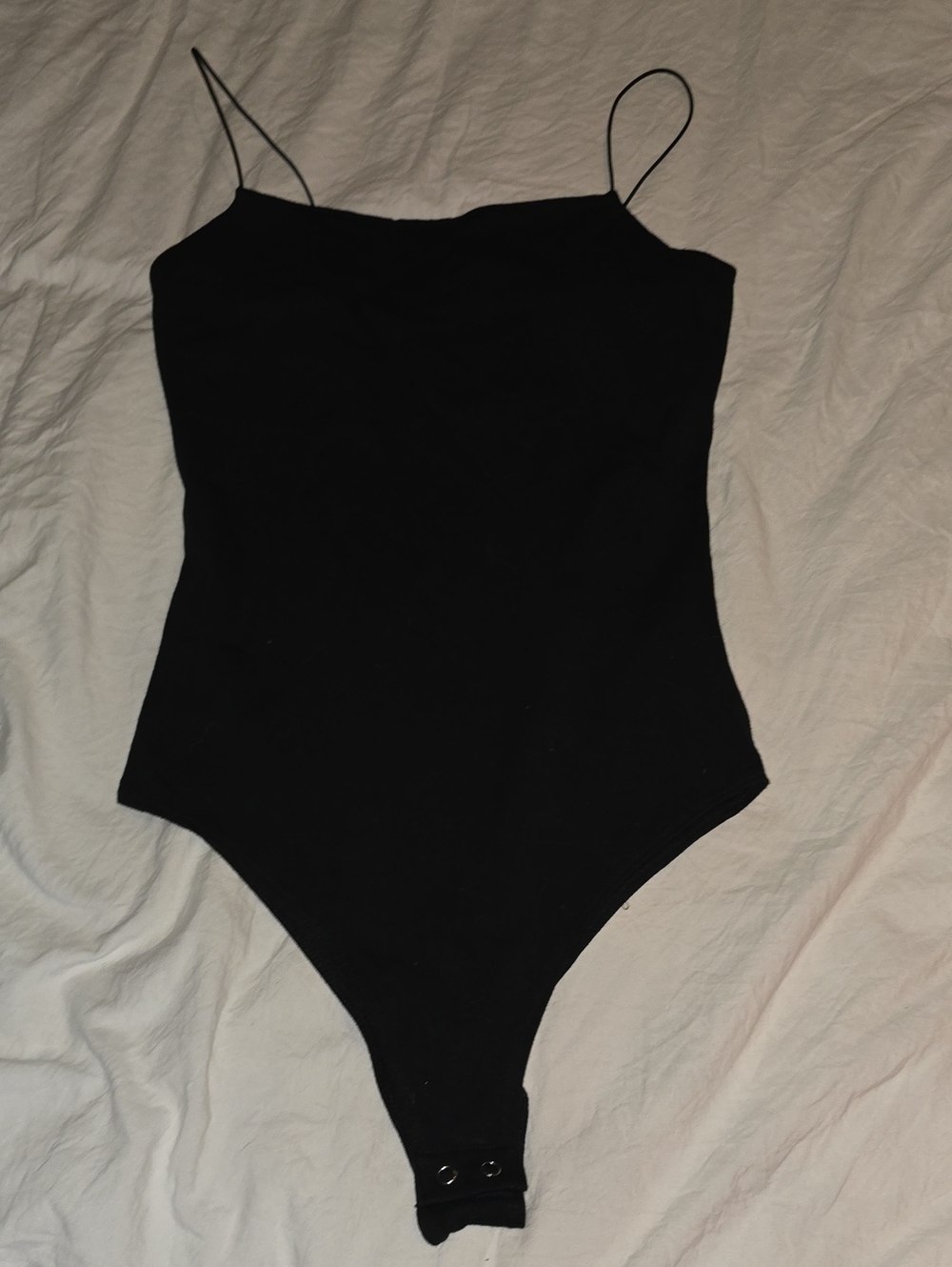 wild fable Black Spaghetti-Strap Bodysuit